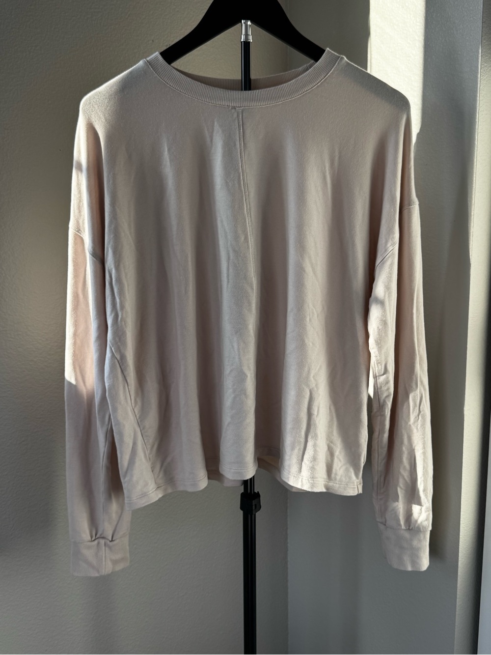 Thread & Supply RECREAT//ON Crewneck Pullover in Pale Beige